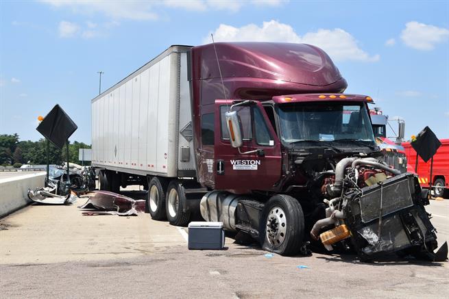 Semi crash