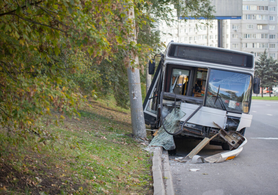 Road,Accident,,Accident,With,A,Passenger,City,Bus,,The,Bus